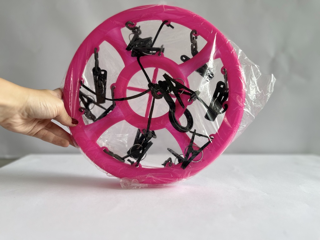 Ganchera Redonda Fucsia